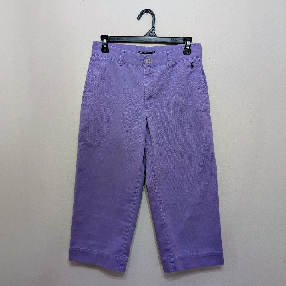 Women's Purple Cropped Pants